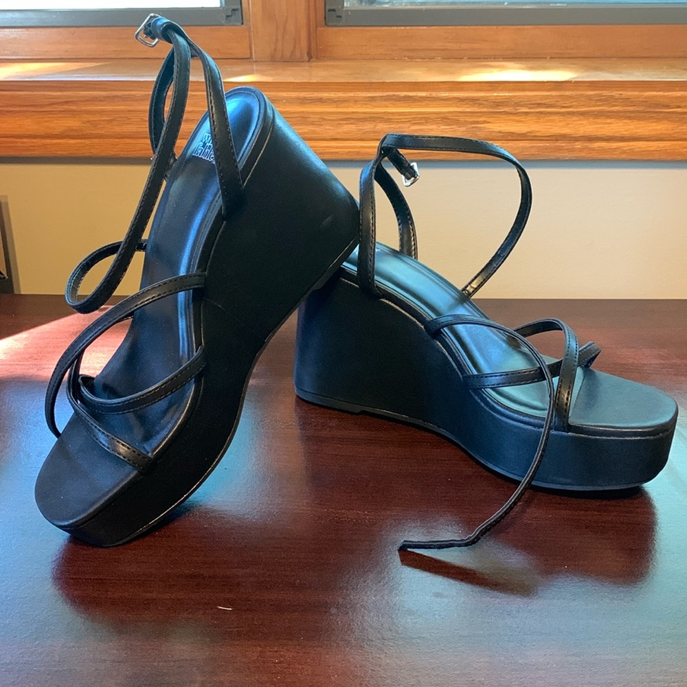 Wild Fable Black Wedge Sandals